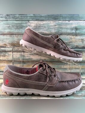 Skechers Tide Goga Mat Boat Shoes Womens Size 6.5M Brown Lightweight Casual Shoe